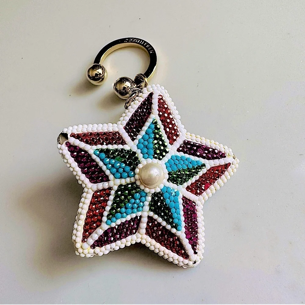 Judith Leiber Vintage Rare Jeweled Encrusted Star Key & Card Holder